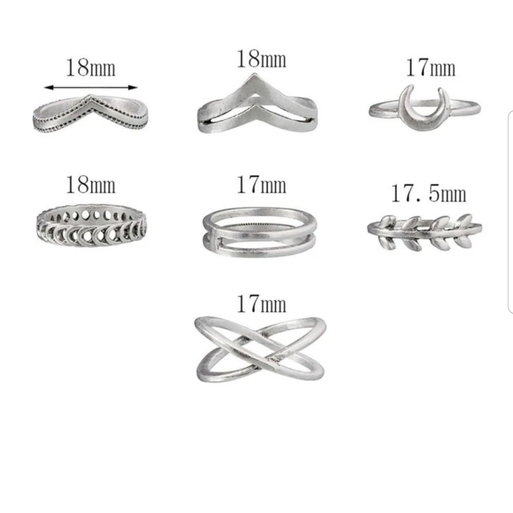 *Robin* Boho Midi Ring Set - Picture 4 of 5